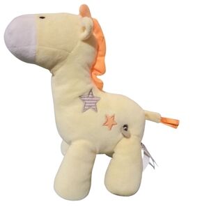 Carters Child of Mine Yellow Lovey Plush WindUp Musical Giraffe Head Moves Stars